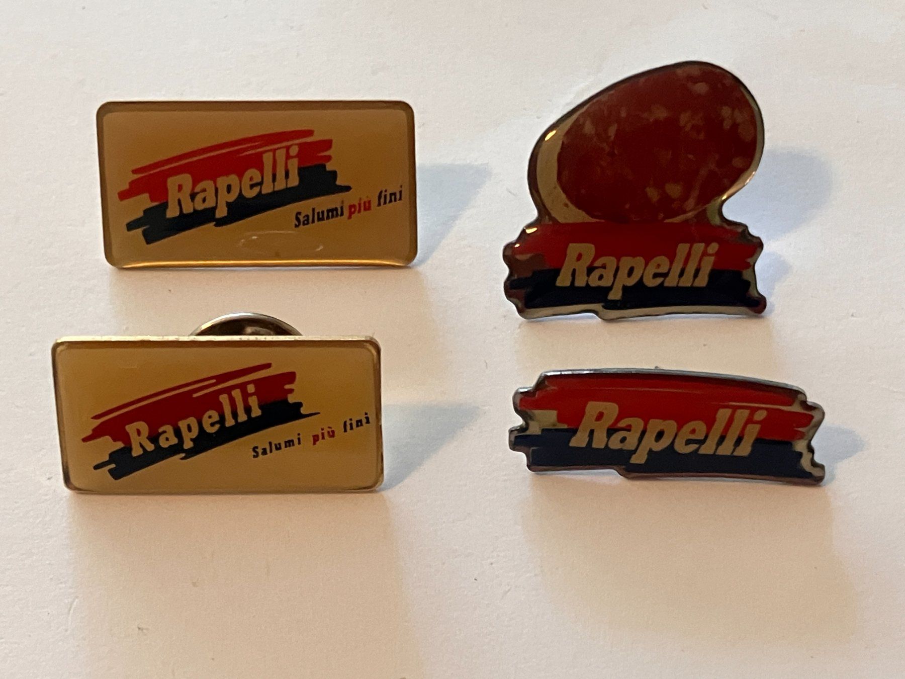 Placchette & Badge: 4 Pin Rapelli Salami – Usato da Basel venduto da djwwpp