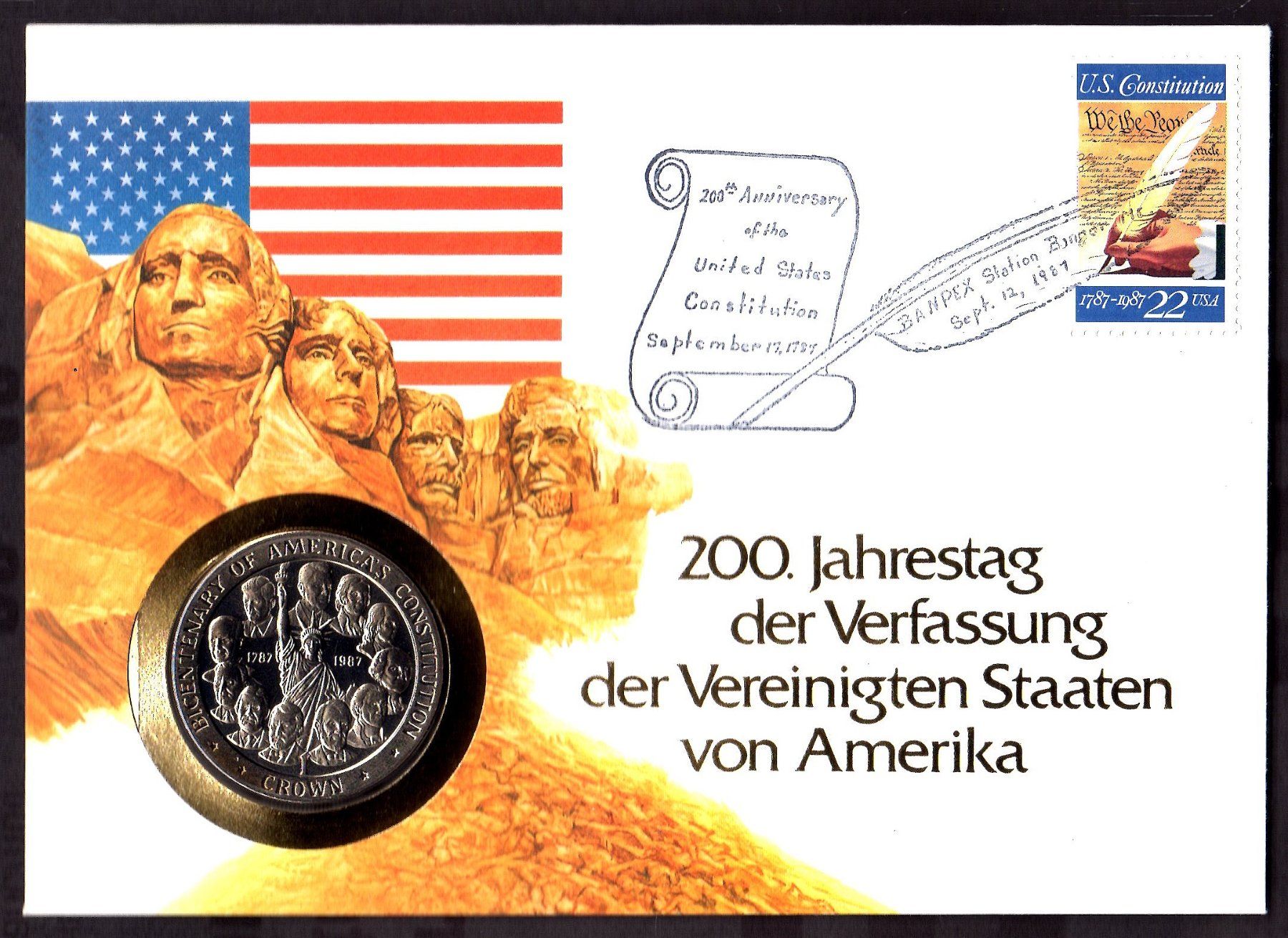 Alle Münzen: Numisbrief: 200. Jahre Verfassung Amerika – Gebraucht aus Walzenhausen von dream-day
