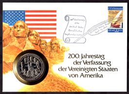 Numisbrief: 200. Jahre Verfassung Amerika