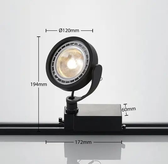 Lampade: 1-Phasen-LED-Strahler Rick in Schwarz – Nuovo e nell'imballaggio originale da Basel venduto da Seifehuesli 2
