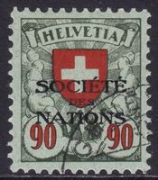 Dienstmarke SDN SBK-Nr. 23 (glattes Papier 1922-1925)