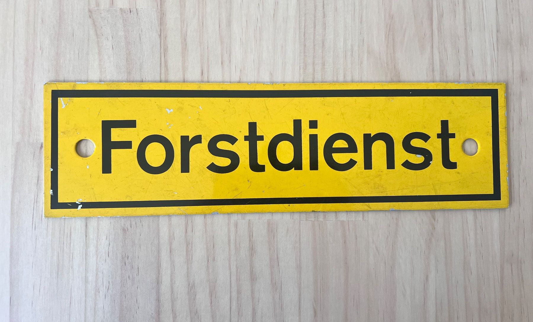 Schilder: Aluschild Forstdienst – Gebraucht aus Münchenbuchsee von Volver64