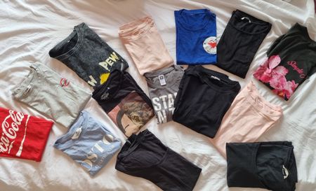 T-Shirts Damen 13 Teile Kleiderpaket s