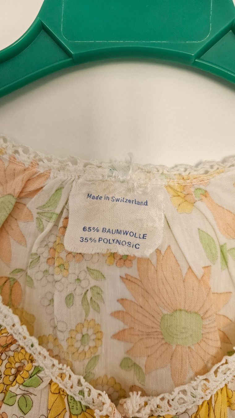 Negligees & Pigiami: Camicia da notte fiorata gialla misto cotone tg. M – Usato da Melano venduto da H-Sara 2