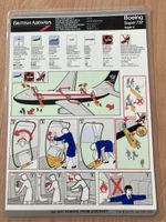 British airways 737 Safety card