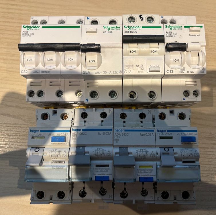 Schneider Hager RCD RCBO FI LS Schalter (Gebraucht) in Balerna für CHF ...