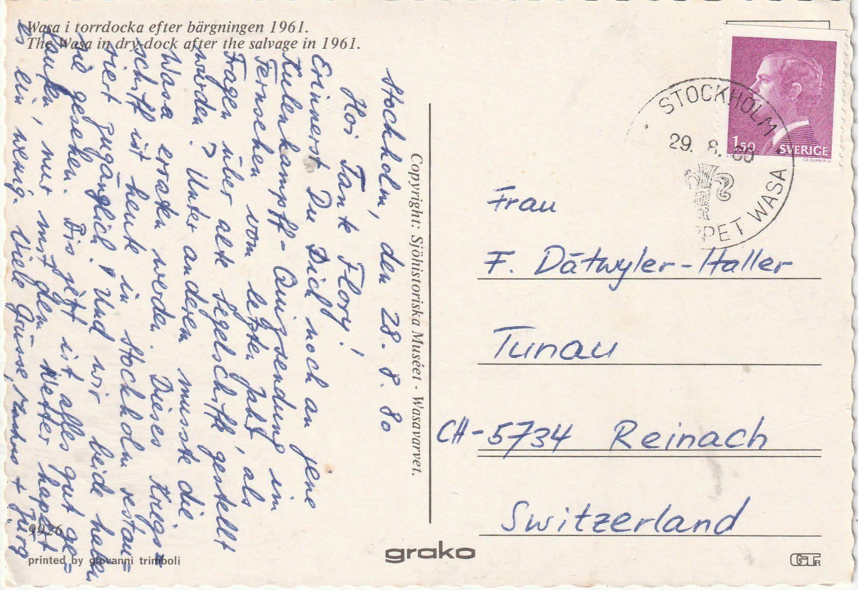 Cartoline postali: Grosses Schiff – Usato da Lumbrein venduto da made02 1