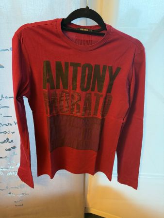 T-shirt Antony Morato rouge manches longues – Taille S