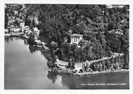 Lugano Castagnola (TI) Hotel Belvedere retro nn cartolina G