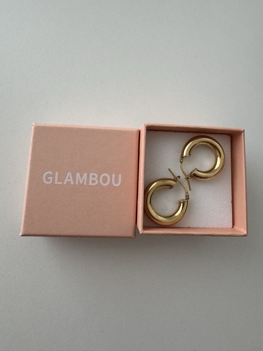 Pompidou Boucles d'oreille: Creolen Gold Glambou Pompidou – D'occasion à Altendorf par kristina_sophia 1