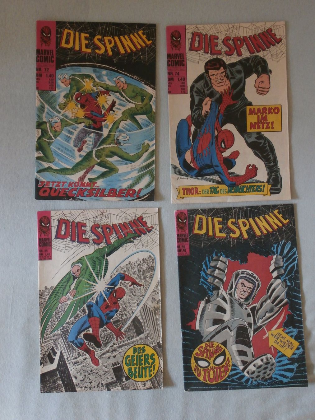 Fumetti: 4 alte Marvel Comics Die Spinne Spiderman – Usato da Zürich venduto da tiburzio