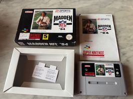MADDEN NFL 94 SPIEL FÜR SUPERNINTENDO IN ORIGINALSCHACHTEL
