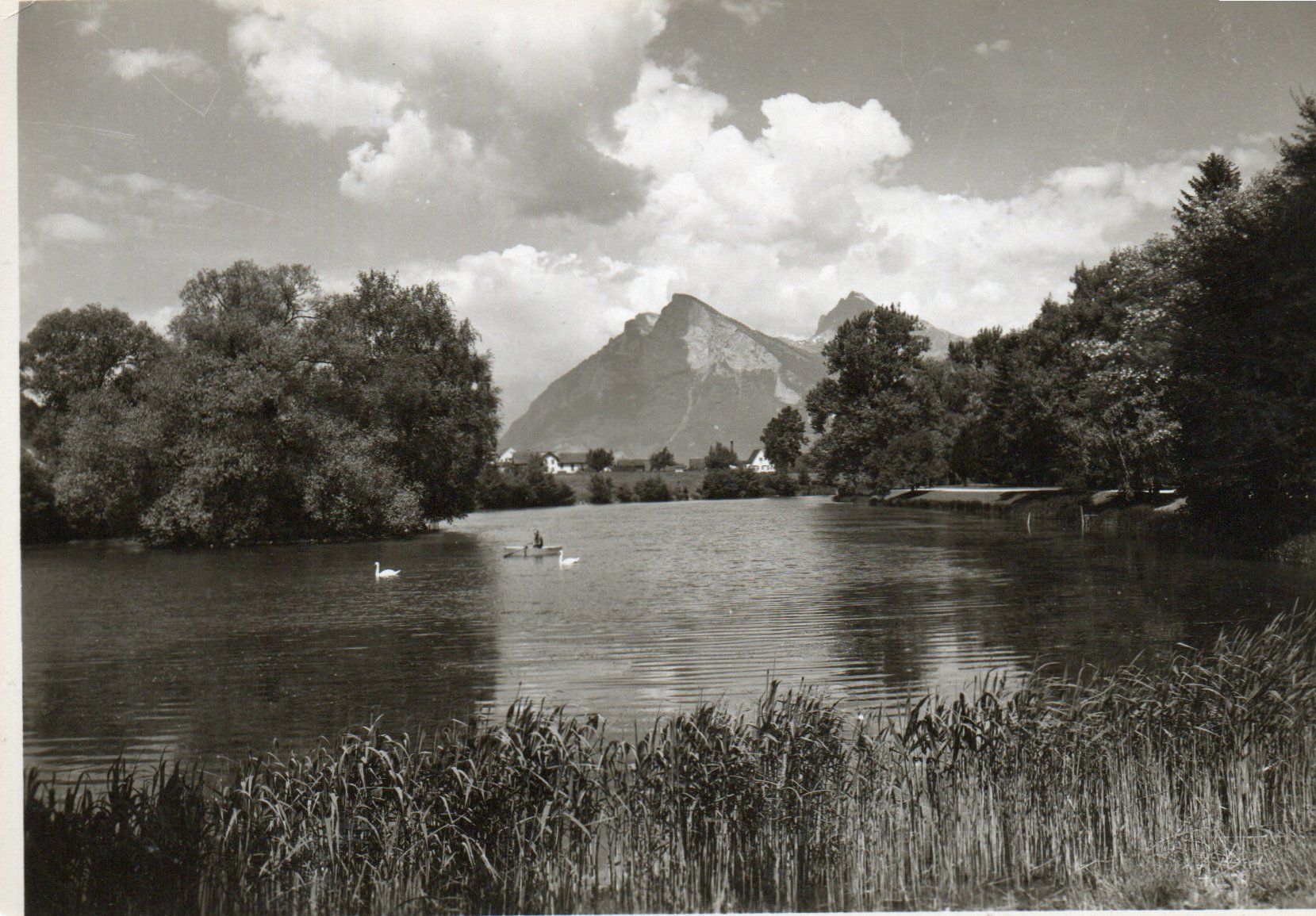 Ansichtskarten: Bad Ragaz - Giessenparksee – Gebraucht aus Melano von pisonsdro