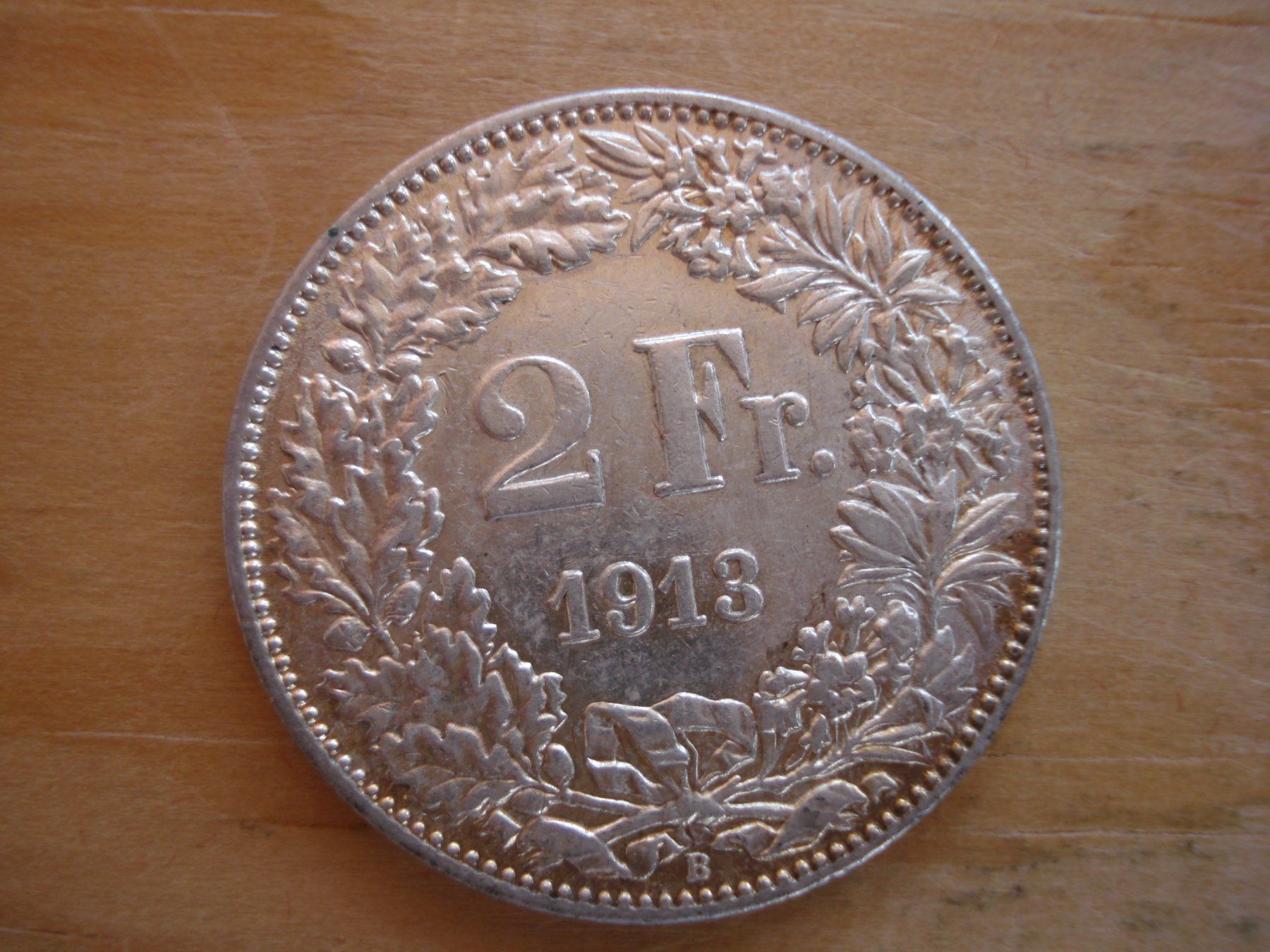 Tutti le monete: (C1) 2 Franken 1913 UNZ- – Usato da Erlach venduto da Net-Coins