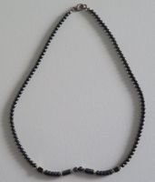 Halskette (VIII) aus Hämatit / Eisenglanz, 45 cm, magnetisch