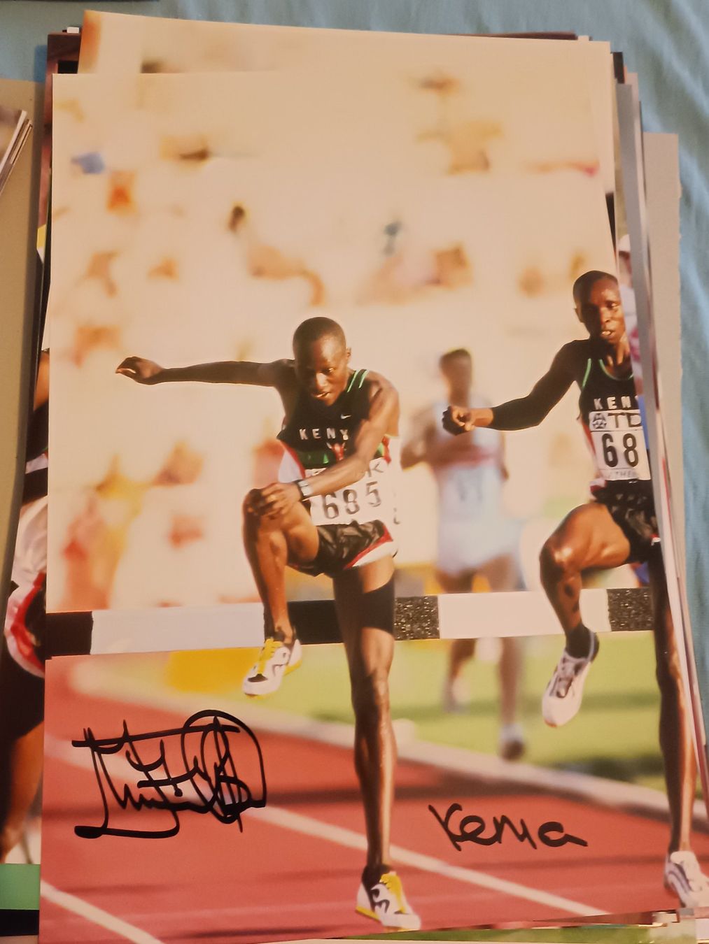 Autografi: Wilson Boit Kipketer - 20x30 cm - Leichtathlet – Usato da Menziken venduto da Artographs