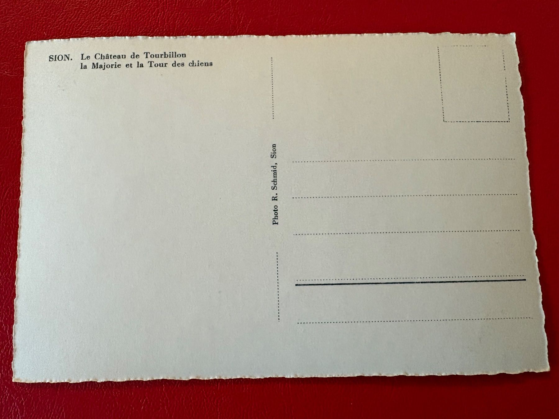Cartoline postali: Sion ; Le Château de Tourbillon – Usato da St-Légier-La Chiésaz venduto da Theo005 1