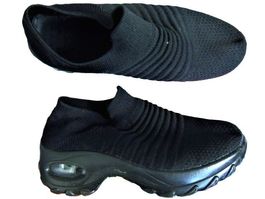 Gr. 37 leichte Sneakers Schlupfschuhe schwarz wie neu