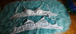 2 x BH Gr. 85B Retro-, Vintage Look Spitze Weiß 3000 Eleganz