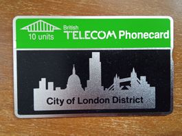 Telefonkarte British Telecom City of London ungebraucht