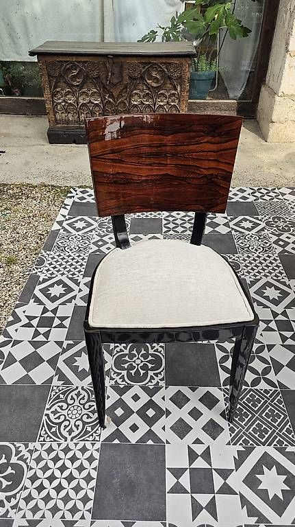 Sedie: Chaises art deco en palissandre de Rio – Usato da Mollens VD venduto da espritartdeco