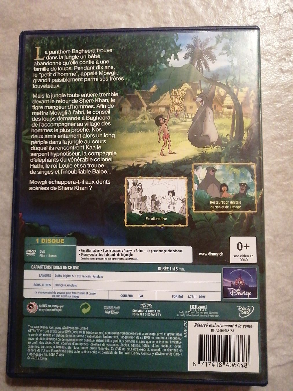 Alle DVDs: Le livre de la jungle, Disney – Gebraucht aus Chernex von ced_zt5y 1