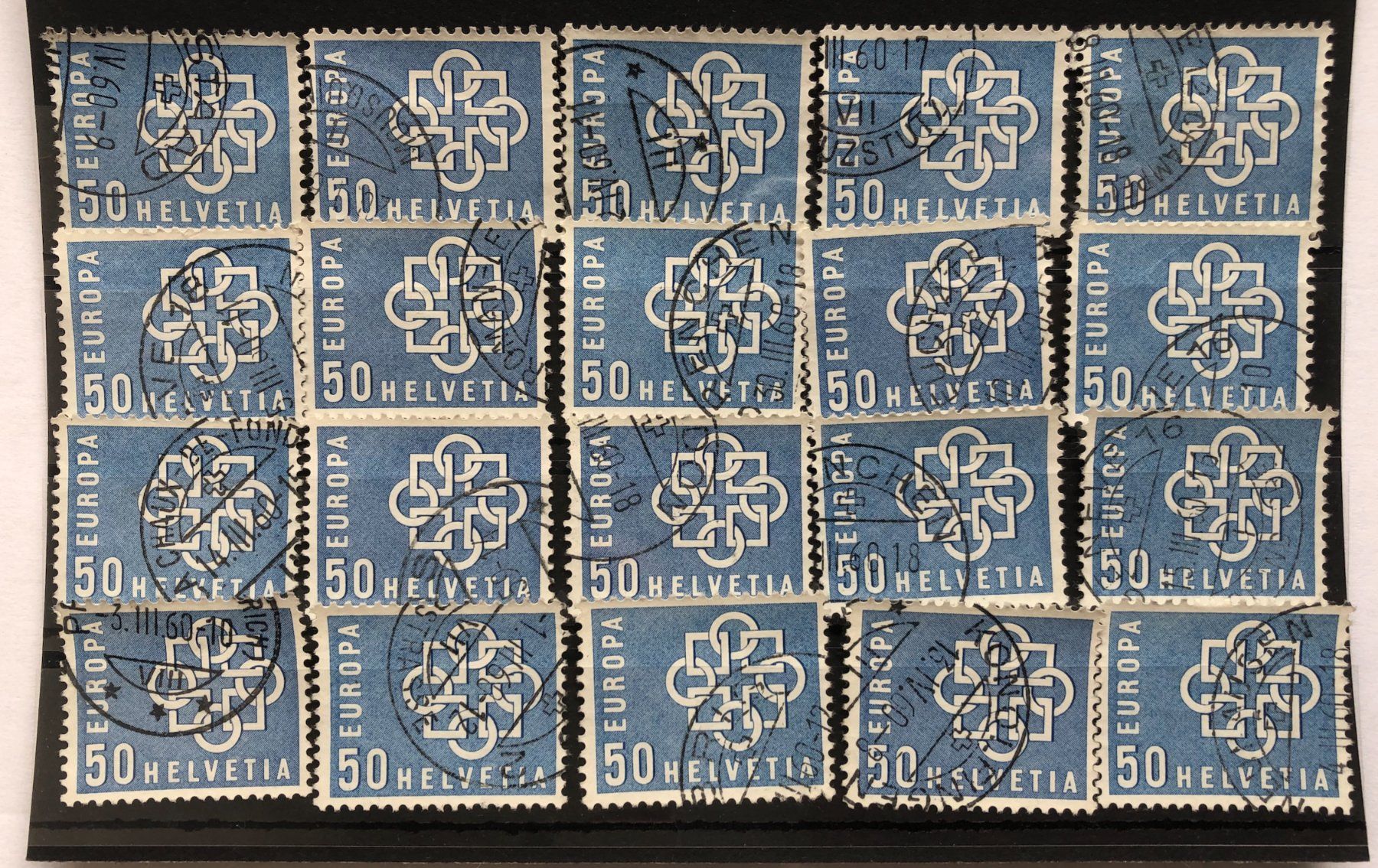 Tutti i francobolli: Nr.348 Steckkarte mit Stempel – Usato da Aarau venduto da Billa007