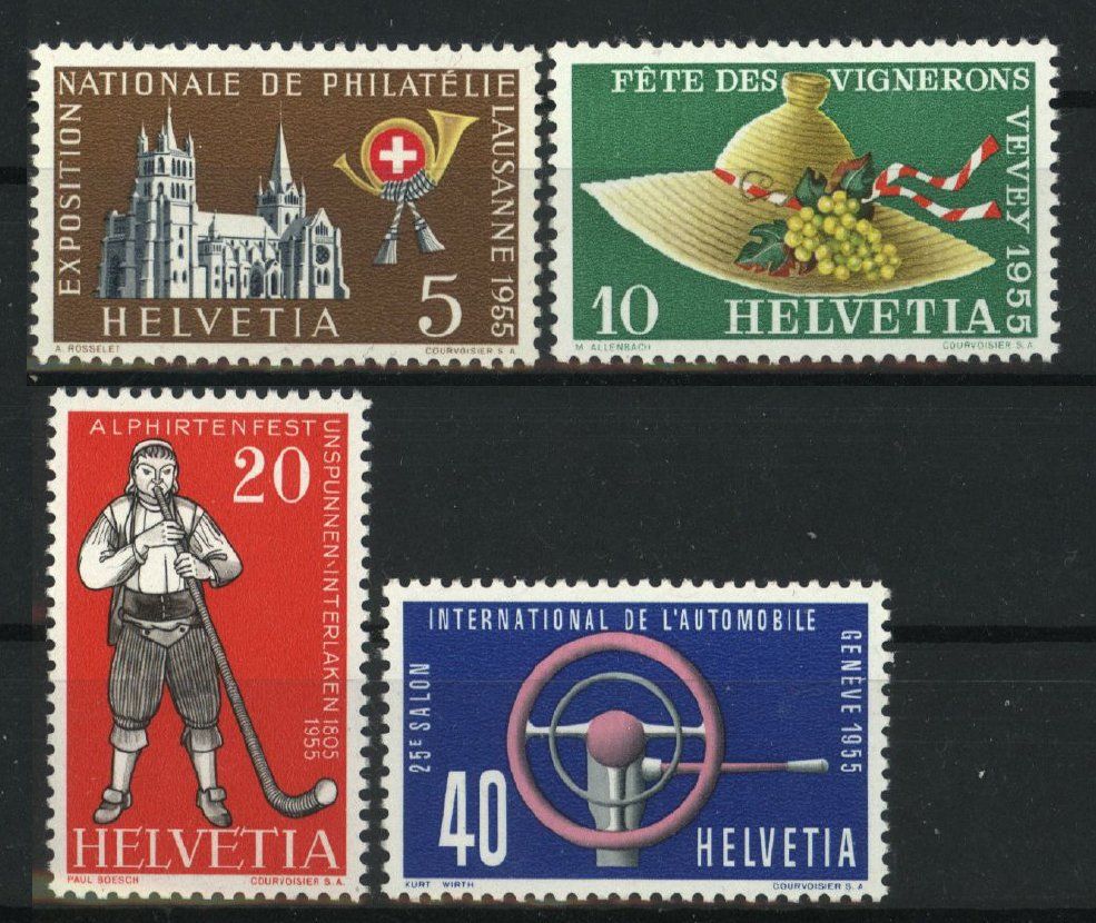Tutti i francobolli: 1955, Gedenkmarken ** – Nuovo (secondo la descrizione) da Willisau venduto da Vollstempel