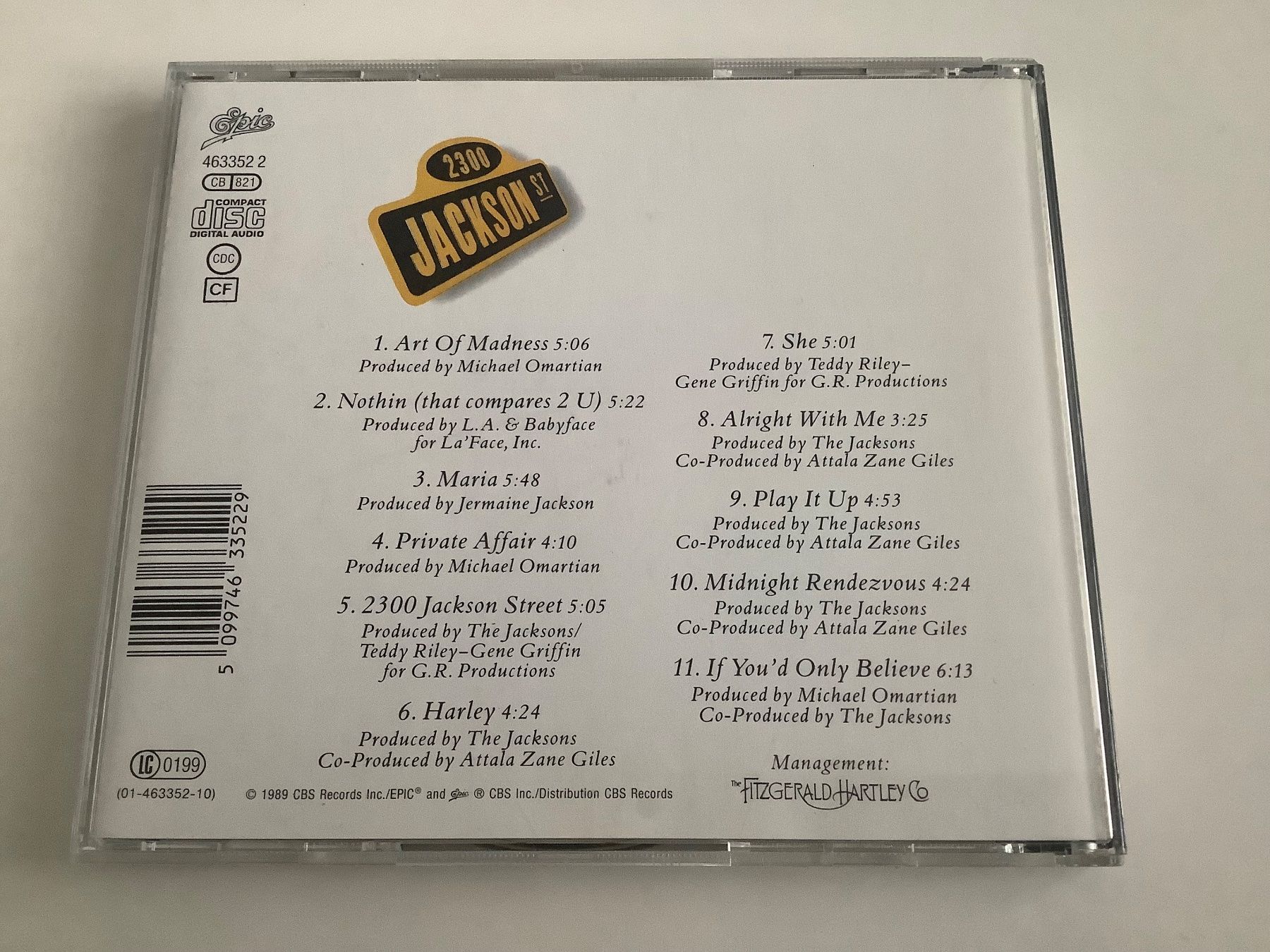 CD: The Jacksons / 2300 Jackson St. / 1989 – Usato da Dübendorf venduto da Shreck 1