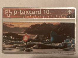 Taxcard 403L_57977 Helvetia Winter 10 Fr franz. 200 Ex