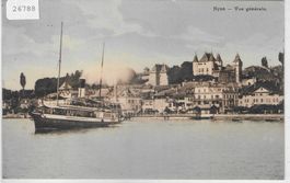Nyon - Vue generale - Dampfschiff Geneve