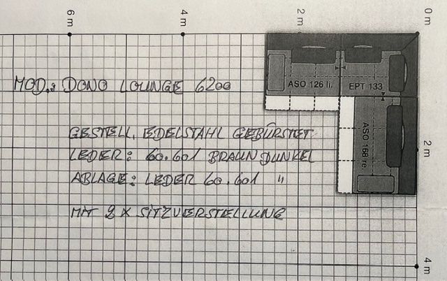 Rolf Benz Divani: Rolf Benz Leder Lounge Sofa Dono – Usato da Basel venduto da bum_y2j8 4