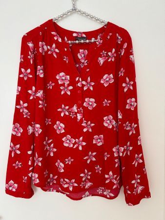 Rote Bluse Street One Gr.38