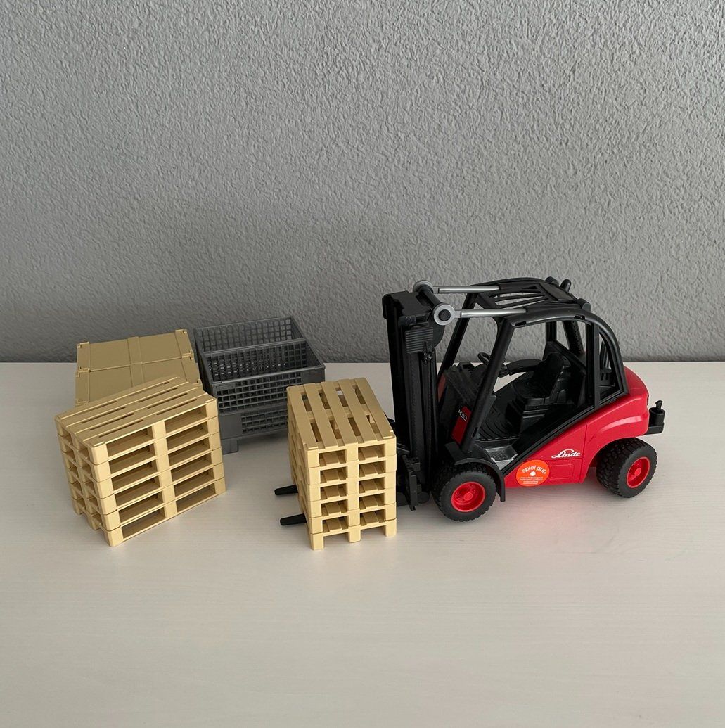 Bruder Giocattoli: Bruder Linde Gabelstapler - Set – Usato da Thun venduto da Rowaner 4
