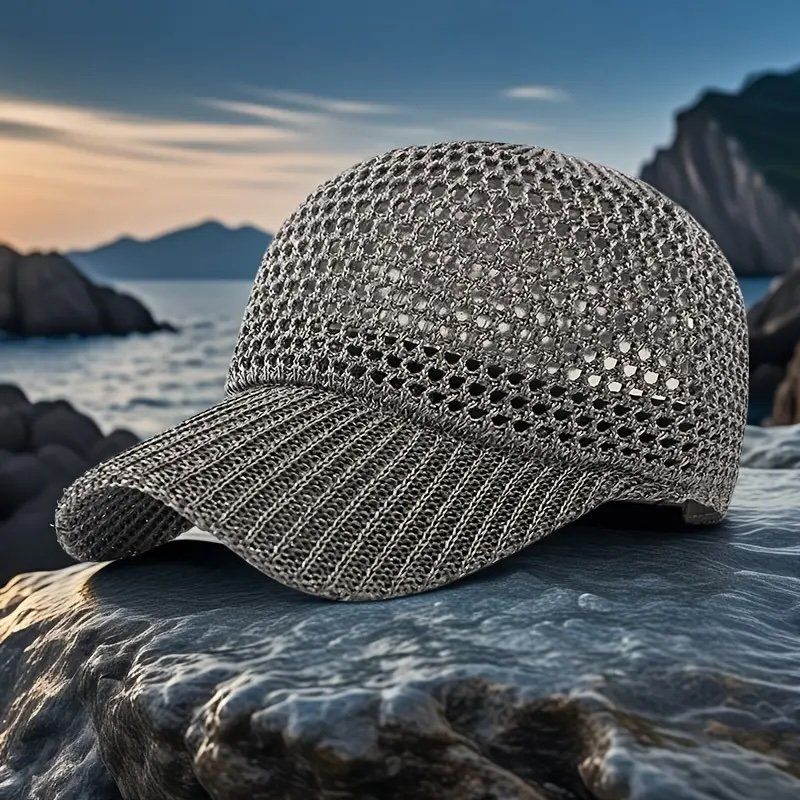 Copricapi, berretti & cappellini: Luftige Schirmmütze, Cap, Silbrig, One Size – Nuovo e nell'imballaggio originale da Bassersdorf venduto da golden_sun