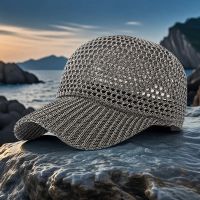 Luftige Schirmmütze, Cap, Silbrig, One Size