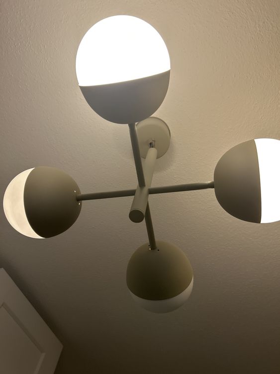 Lustres & lampes de plafonds: Moderne Deckenlampe, 4 flammig, weiss/grau – Neuf (Voir description) à Niederrohrdorf par mer_t2kk 1