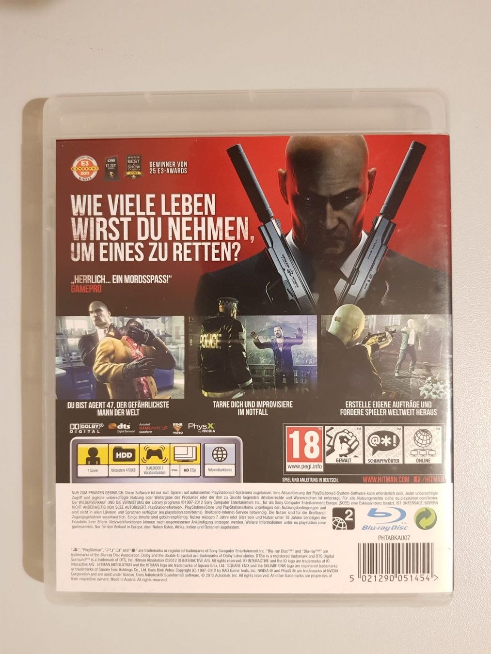Sony Spiele: HITMAN ABSOLUTION /PS3 – Gebraucht aus Münchenstein von  1