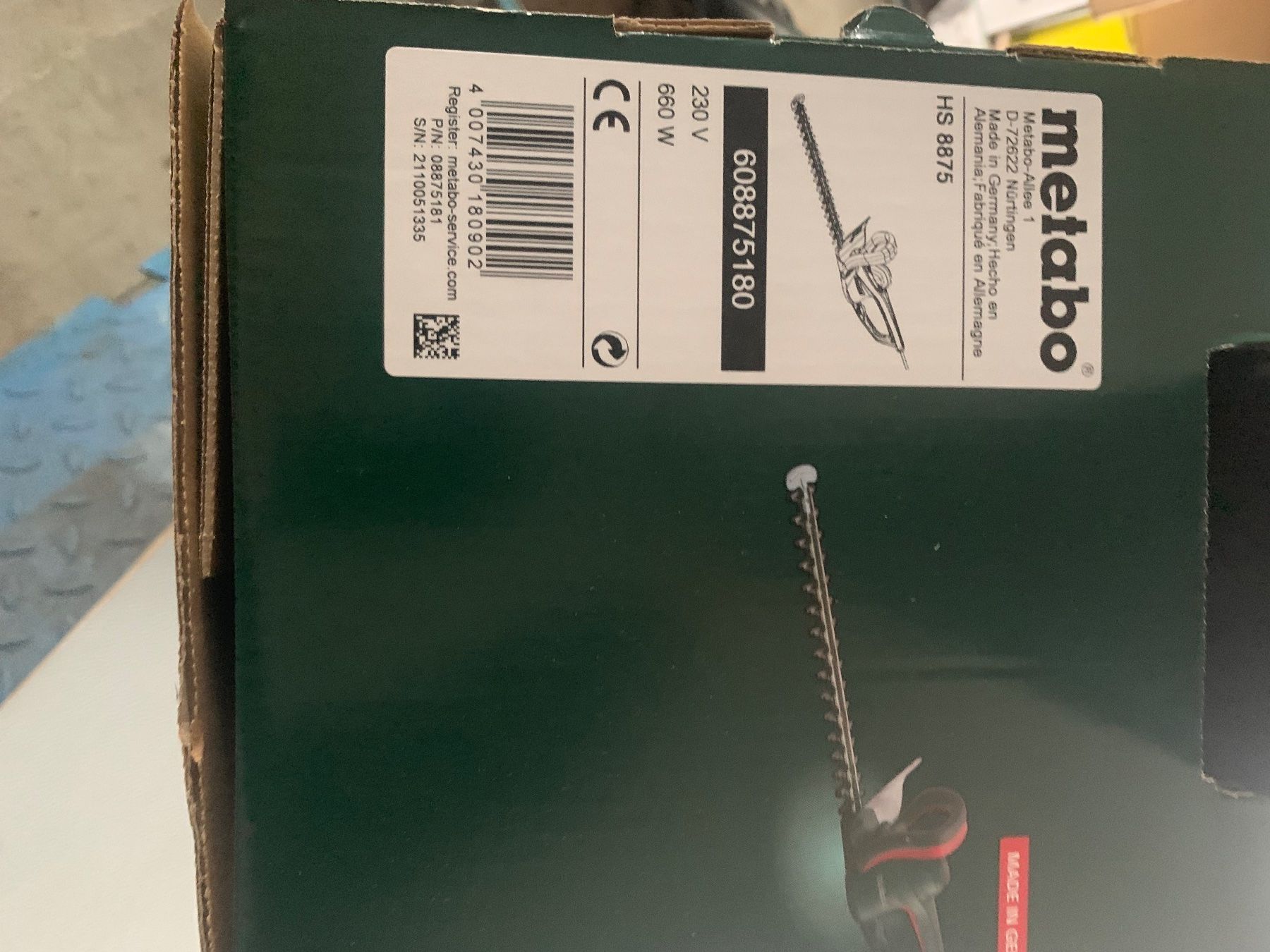 Metabo Tutti gli attrezzi: Heckenschere Metabo HS8875 Neu – Nuovo e nell'imballaggio originale da Zollbrück venduto da outlet16 3