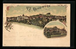 Litho Menzingen, Totalansicht der Stadt