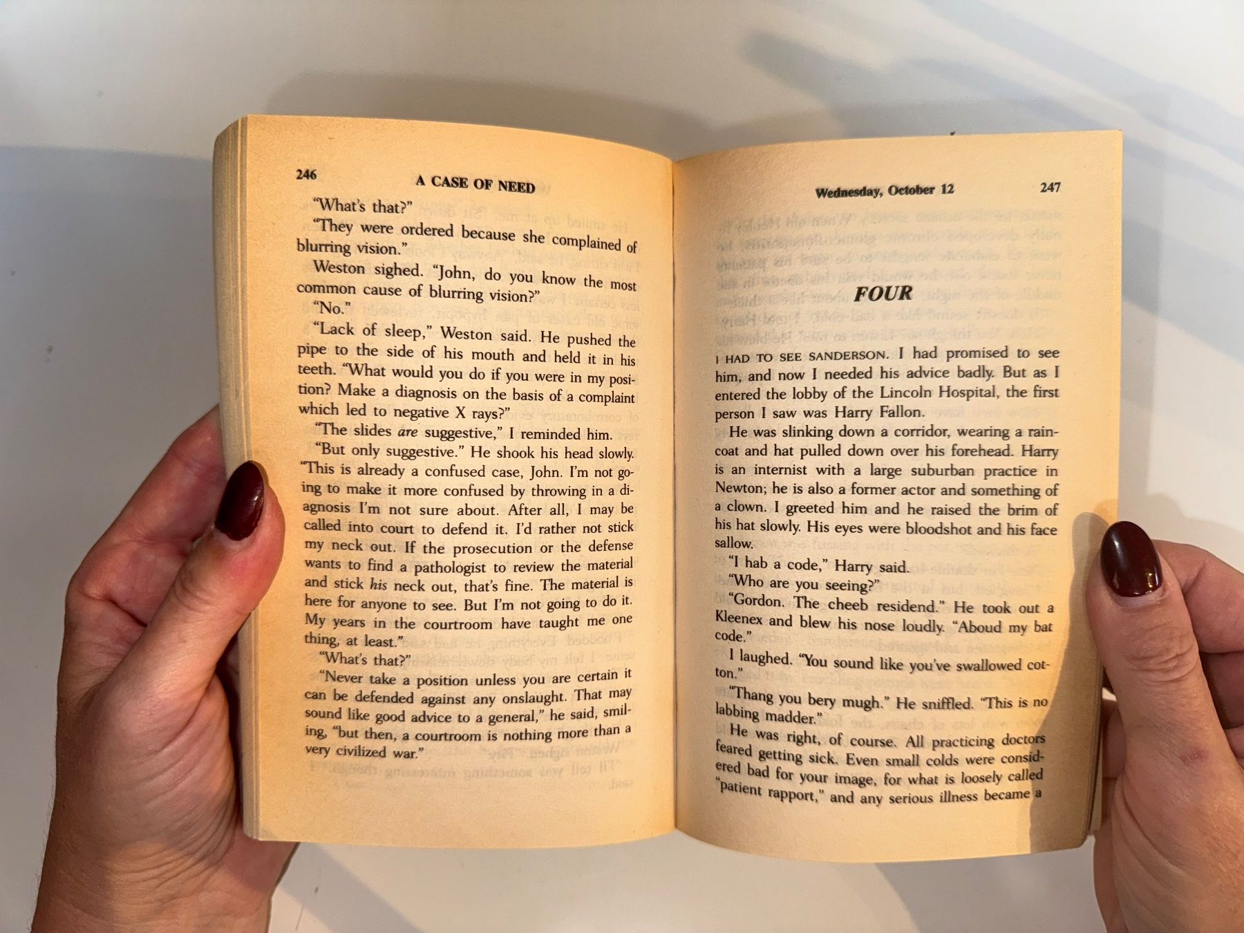 Libri: NOVEL: Michael Crichton, A case of need – Usato da Grosswangen venduto da English_books 7