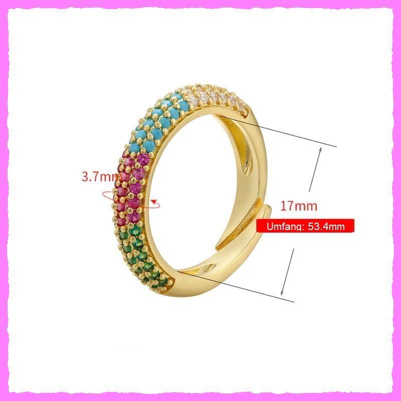 Anelli: Bezaubernder Ring mit Zirkonia / Ringgrösse verstellbar – Nuovo e nell'imballaggio originale da Oberglatt ZH venduto da Diamond-Girl 4