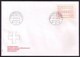 ATM 8A_FDC 6500 BELLINZONA 1 > gelbes Papier am ET vor Ort !