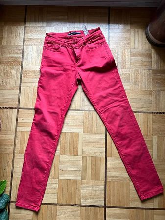 Massimo Dutti Damenhose in Rot, Grösse 36