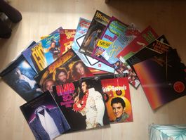 Vintage Langspielplatten aus Vinyl mit mehreren Interpreten