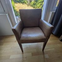 Brown leather chair