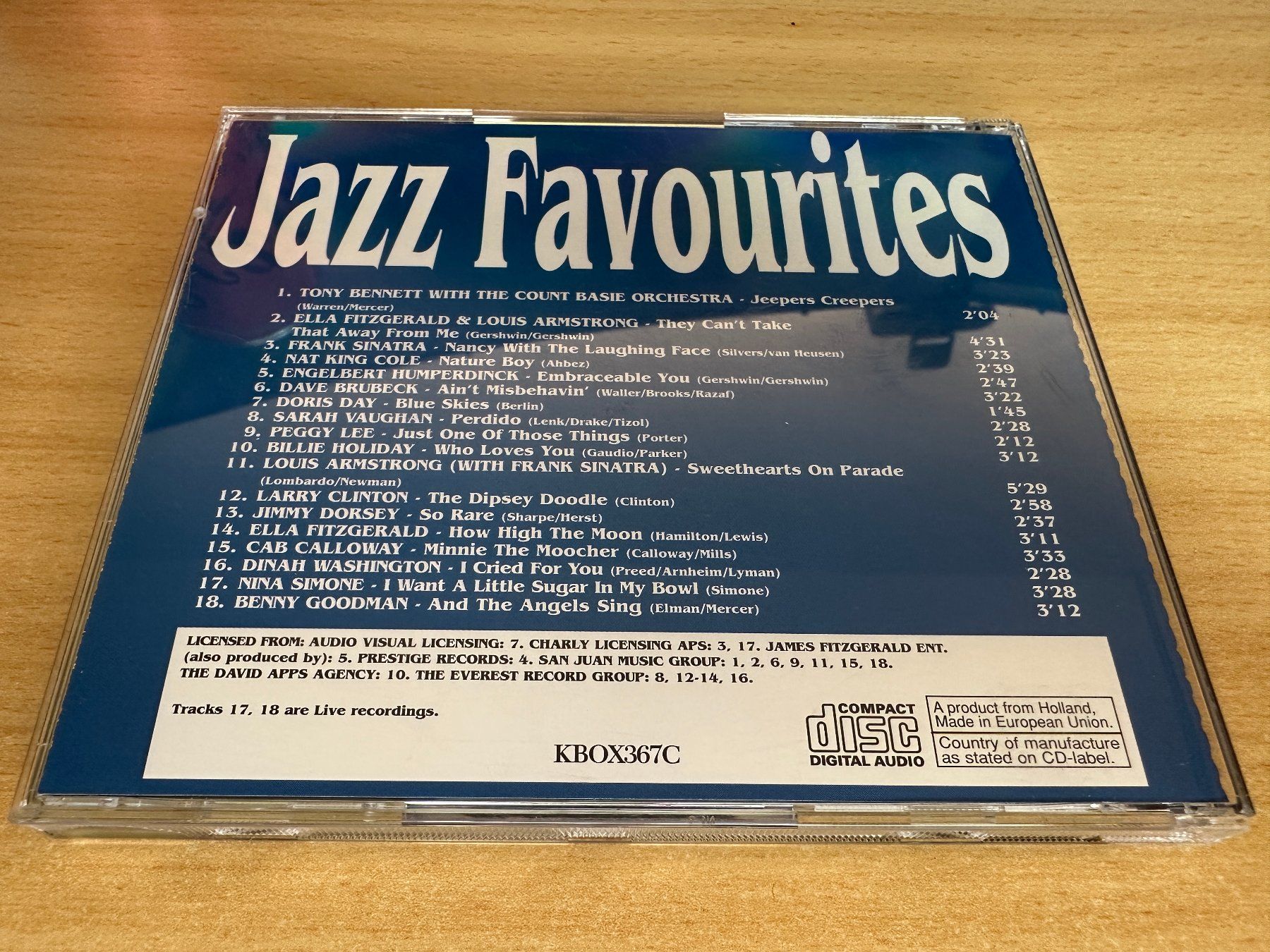 CD: Jazz Favourites - 3 CD – Usato da Rikon im Tösstal venduto da Alpenmutz 7