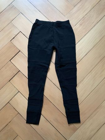 Leggings schwarz mit Transparenz - XS