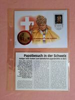 einwandfreier Münzbrief Papstbesuch in der CH vom 5.6.2004