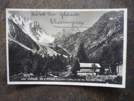 Alte Postkarte Champsex Val d'Arpette Aiguilles d'Orny Co...